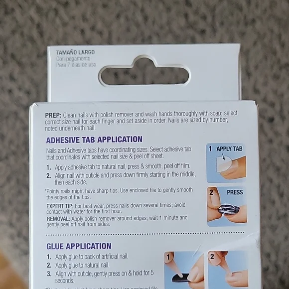 KISS Fantasy Gel Nude Matte Long Sculpted Press-On 💅 79955 KGFS01 - Picture 6 of 7